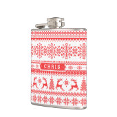 Weihnachtspulli, Rotlichtisenmuster Flachmann (Links)