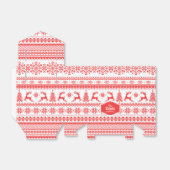 Weihnachtspulli, Rotlichtisenmuster Geschenkschachtel (Ungefaltet)