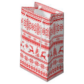 Weihnachtspulli, Rotlichtisenmuster Kleine Geschenktüte (Rückseite Schrägansicht)