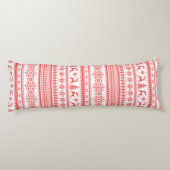 Weihnachtspulli, Rotlichtisenmuster Seitenschläferkissen (Rückseite)