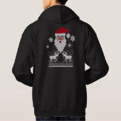 Weihnachtspulli Weihnachtsmann Hoodie (Rückseite)