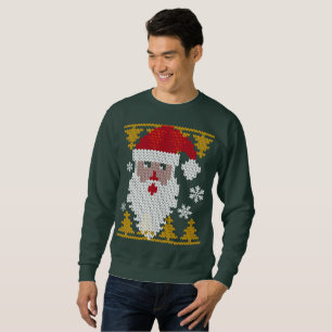Weihnachtspulli Weihnachtsmann Sweatshirt