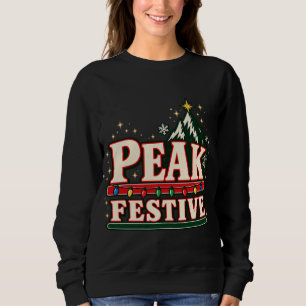 Weihnachtspullover auf Höhepunkt der Festlichkeit Sweatshirt