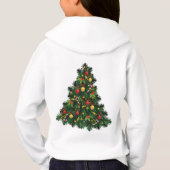 Weihnachtspullover für Mädchen Hoodie (Rückseite)