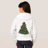 Weihnachtspullover für Mädchen Hoodie (Schwarz voll)