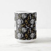 Weihnachtspullover Handschuhe Schneeflocken Monogr Kaffeetasse (Mittel)