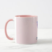 Weihnachtspullover-Hund Eislaufen Name Tasse (Links)
