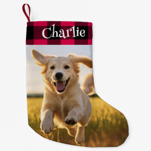 Weihnachtspullover mit individuellem Haustierfoto Kleiner Weihnachtsstrumpf