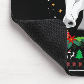 Weihnachtspullover Pferd Schneemann Krippe Ornamen Mousepad (Ecke)