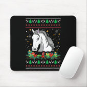 Weihnachtspullover Pferd Schneemann Krippe Ornamen Mousepad (Mit Mouse)