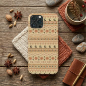 Weihnachtspullover-Rentier-Muster iPhone Hülle