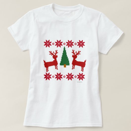 Weihnachtspullover-Stil T-Shirt (Design vorne)