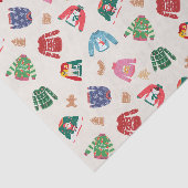 Weihnachtspullover und Lebkuchen Seidenpapier (Ausschnitt)