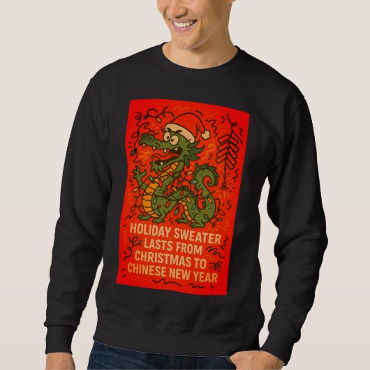 Weihnachtspullover Weihnachten bis Chinesisches Ne Sweatshirt (Vorderseite)