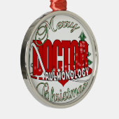 WEIHNACHTSpulmonology-DOKTOR PULMONOLOGIST Ornament Aus Metall (Rechts)