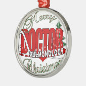 WEIHNACHTSpulmonology-DOKTOR PULMONOLOGIST Ornament Aus Metall (Links)
