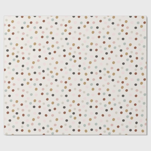 Weihnachtspunkte Geschenkpapier (Flach)