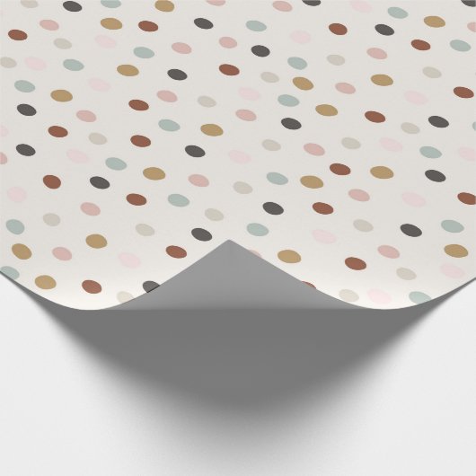 Weihnachtspunkte Geschenkpapier (Ecke)