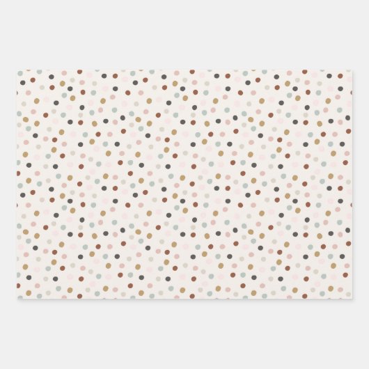 Weihnachtspunkte Geschenkpapier Set (Vorderseite 2)