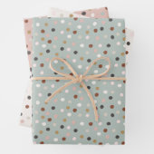 Weihnachtspunkte Geschenkpapier Set (Beispiel)