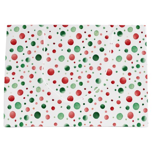 Weihnachtspunkte Große Geschenktüte (Vorderseite)