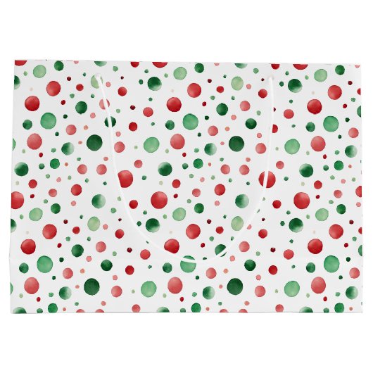 Weihnachtspunkte Große Geschenktüte (Rückseite)