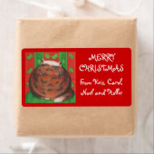 Weihnachtspuppe "aus der Familie" Geschenketikett (Insitu)