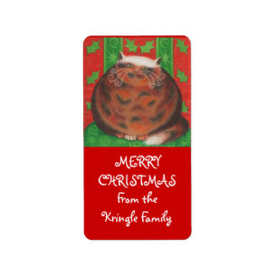 Weihnachtspuppe "aus der Familie" Geschenketikett  Adressaufkleber
