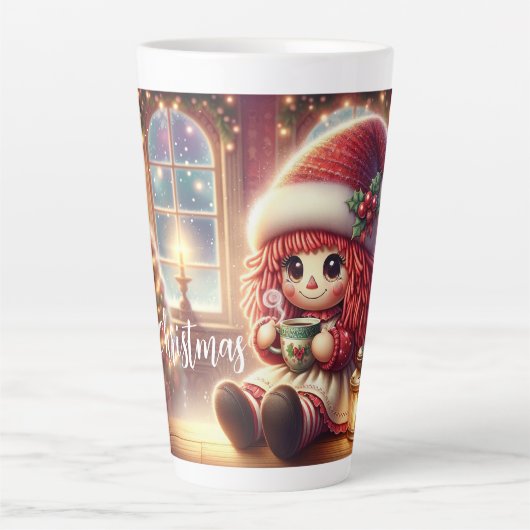 Weihnachtspuppe Drink Hot Cocoa Milchtasse (Vorderseite)