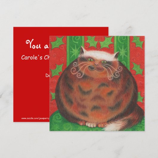 Weihnachtspuppe Einladung (Vorne/Hinten)