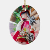 Weihnachtspuppe Keramik Ornament (Rechts)