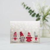 Weihnachtspuppen Postkarte (Stehend Vorderseite)