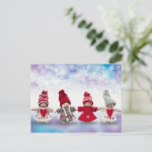Weihnachtspuppen Postkarte (Stehend Vorderseite)