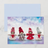 Weihnachtspuppen Postkarte (Vorne/Hinten)