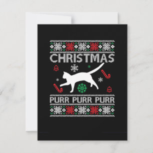 WeihnachtsPurr Purr Purr Feiertagskarte
