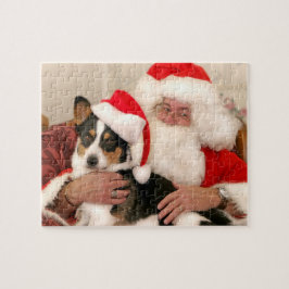 Weihnachtspuzzle - Der Weihnachtsmann und sein wal Puzzle