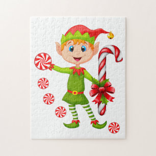 Weihnachtspuzzle Elf Peppermint Puzzle
