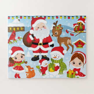 Weihnachtspuzzle für Kinder Puzzle