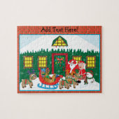 Weihnachtspuzzle personalisieren puzzle (Horizontal)