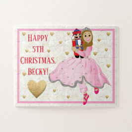 Weihnachtspuzzle Pink Ballerina Lt Brwn Haar Puzzle