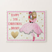 Weihnachtspuzzle Pink Nutcracker Lt Brwn Haar Puzzle (Horizontal)