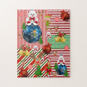 Weihnachtspuzzle Teddy Bär Puzzle