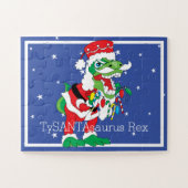 Weihnachtspuzzle TySANTAsaurus Rex 30 Large PIeces Puzzle (Horizontal)