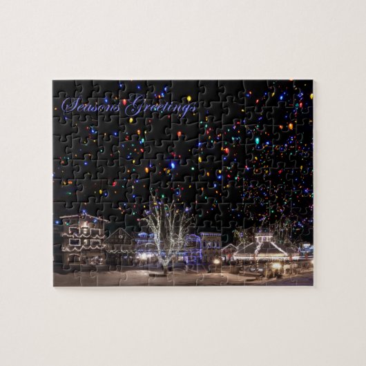 Weihnachtspuzzlespiel:  'Nordlichter Puzzle (Horizontal)