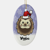 WeihnachtspygmäenIgel (addieren Sie Ihren Keramik Ornament (Rechts)