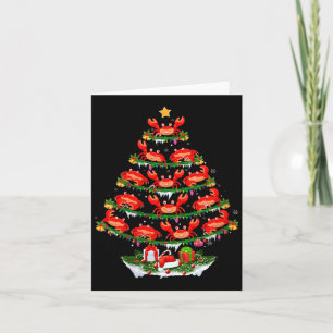 Weihnachtspyjama-Sets für die Familie mit passende Karte