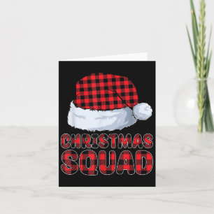 Weihnachtsquad Familie Matching Pajamas Buffalo Re Karte