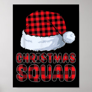 Weihnachtsquad Familie Matching Pajamas Buffalo Re Poster