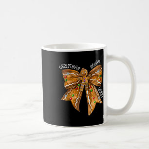 Weihnachtsquadrat 2024 Gingerbread Bow Coquette No Kaffeetasse
