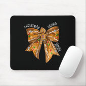Weihnachtsquadrat 2024 Gingerbread Bow Coquette No Mousepad (Mit Mouse)